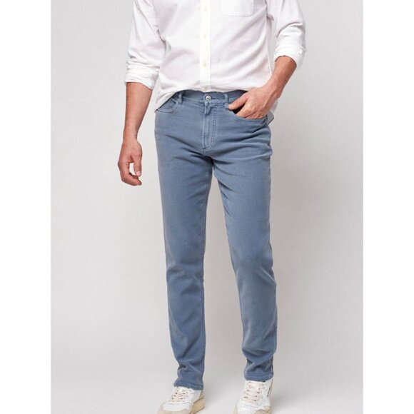 Faherty Stretch Terry 5 Pocket Pants - Faded Ocean Color Size 42